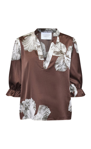 Venny blouse - brown flower