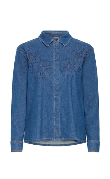 Bobbie shirt - medium blue denim