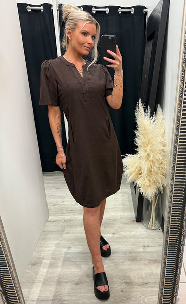 FREEQUENT Laney dress - coffee bean