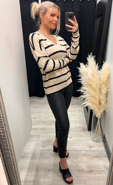 Pimba vneck - cement mix