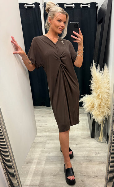 FREEQUENT Floi dress - coffee bean