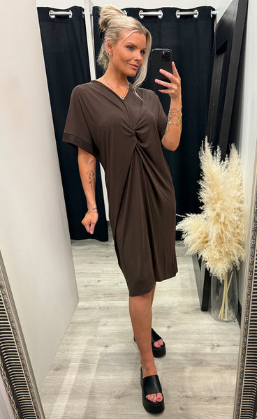 FREEQUENT Floi dress - coffee bean