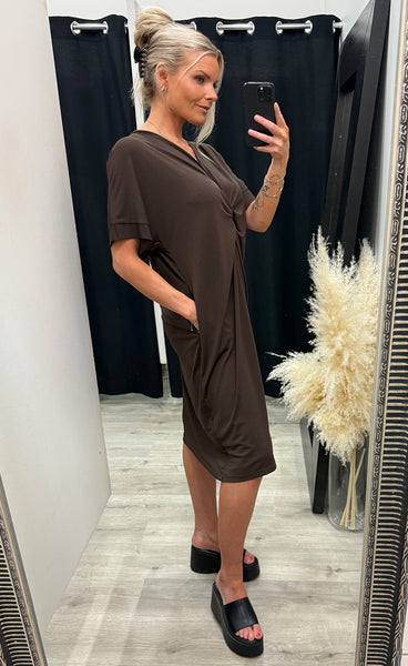 FREEQUENT Floi dress - coffee bean