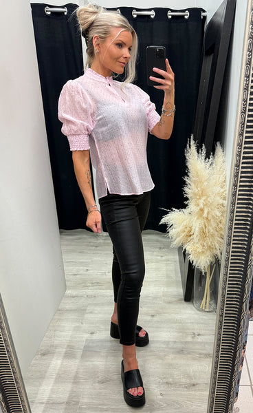 FREEQUENT Flory blouse - ballerina w. silver