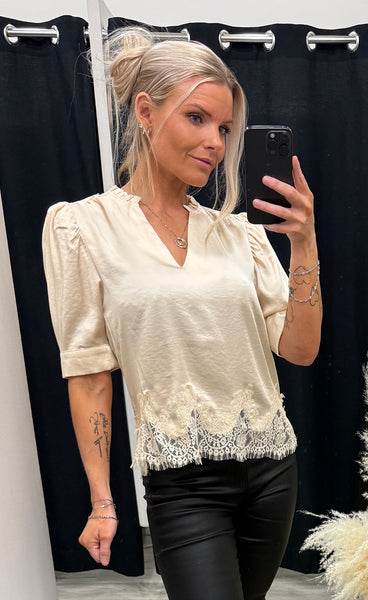 Moe lace blouse - champagne