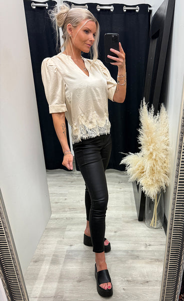 Moe lace blouse - champagne