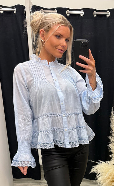 Audrey long sleeve - light blue