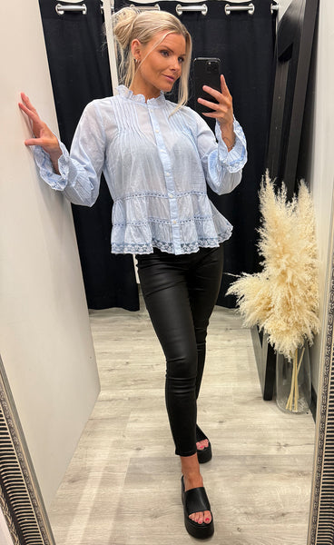 Audrey long sleeve - light blue