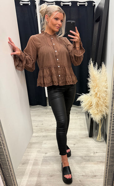 Audrey long sleeve - brown