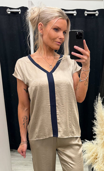 Diem top - navy mix