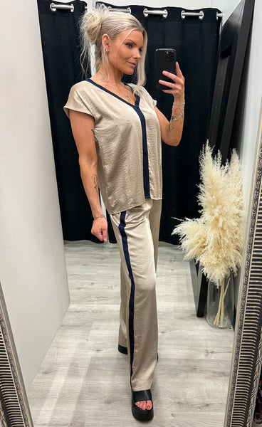 Diem top - navy mix