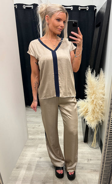 Diem top - navy mix