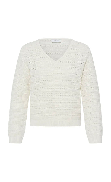 Nero v-neck jumper - birch