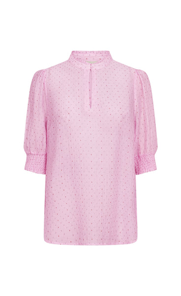 FREEQUENT Flory blouse - ballerina w. silver