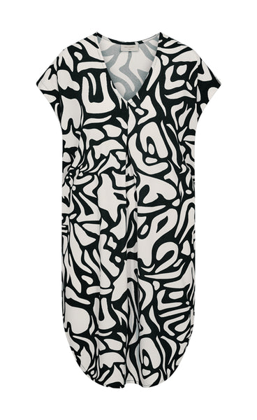 FREEQUENT Floi dress - black w. moonbeam