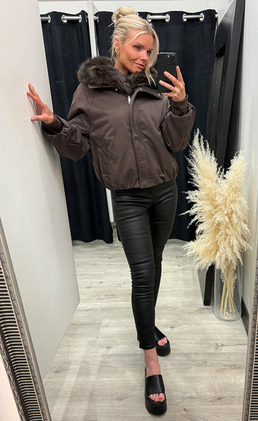 Stella jacket 91171 - chocolate