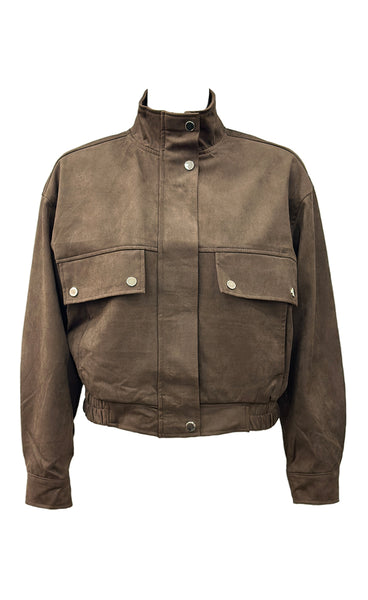 Regina suede jacket 08088 - brown