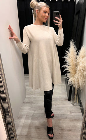 Alice knit dress - beige