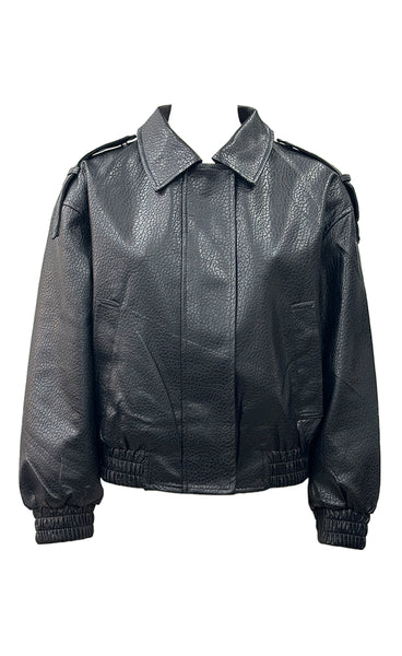 Yara PU jacket - black