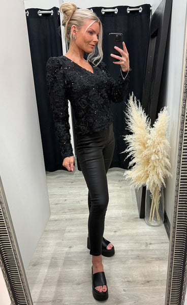 RDF Edda reversible blouse - black