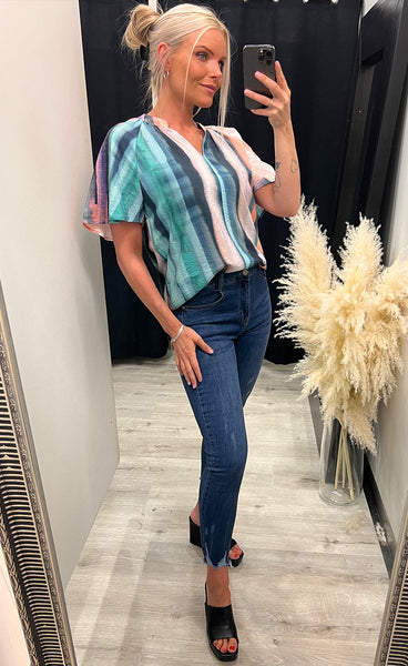 Linny blouse 1 - coral mix