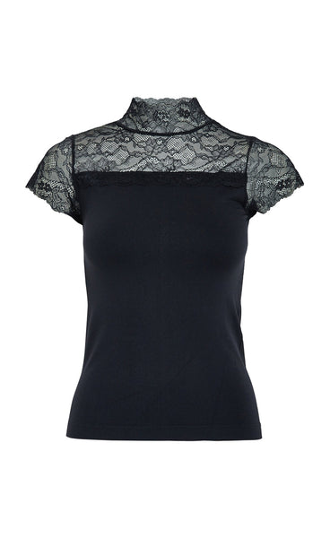 Vanessa short sleeve - black