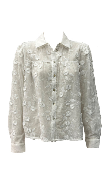 CONTINUE Minna long sleeve - white
