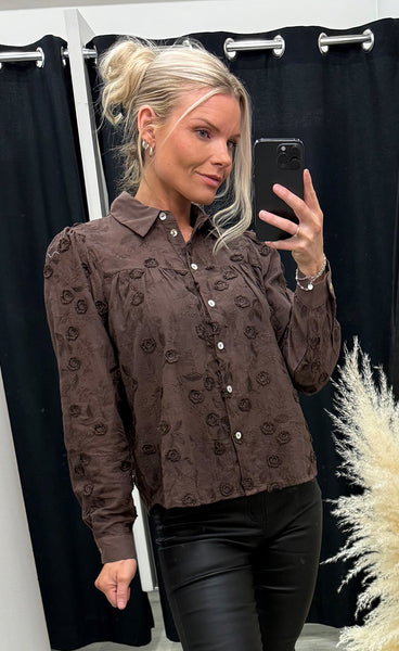 CONTINUE Minna long sleeve - brown
