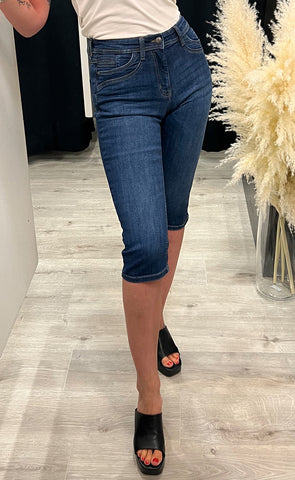 Katja HW capri - dark blue denim