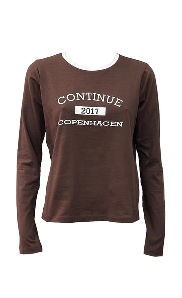 CONTINUE Dea longsleeve - brown