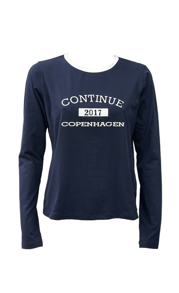 CONTINUE Dea longsleeve - blue