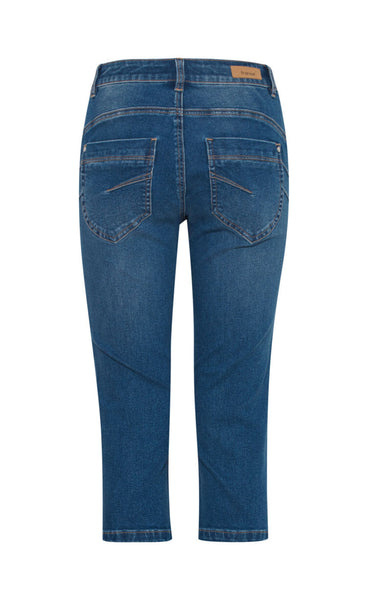 PAM frida capri - mid blue denim