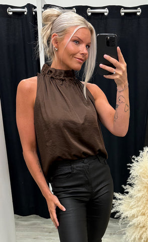 Liva top - brown