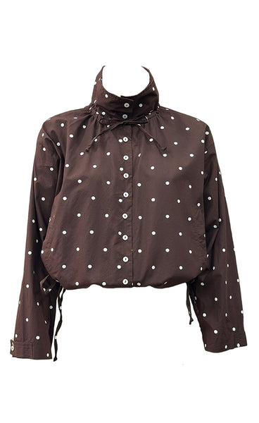 CONTINUE Stine dot jacket - brown dot