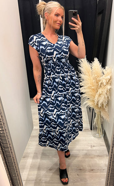 Seen dress 8 - navy mix