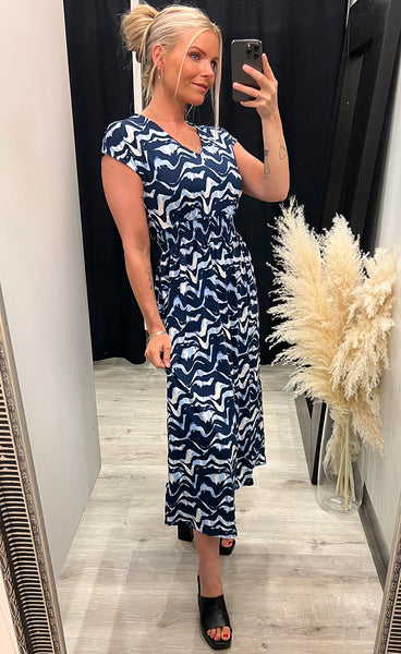 Seen dress 8 - navy mix