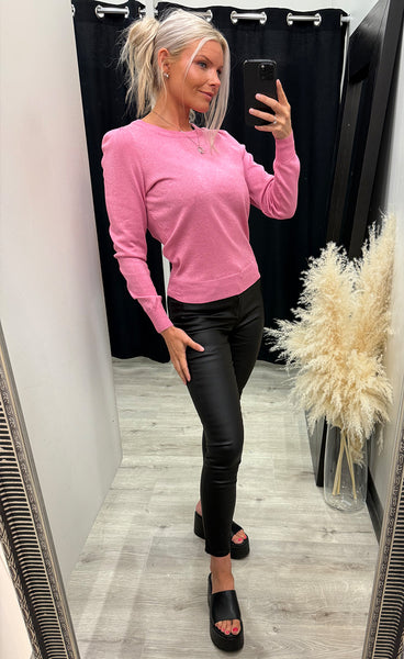 Remi round neck - moonlite pink