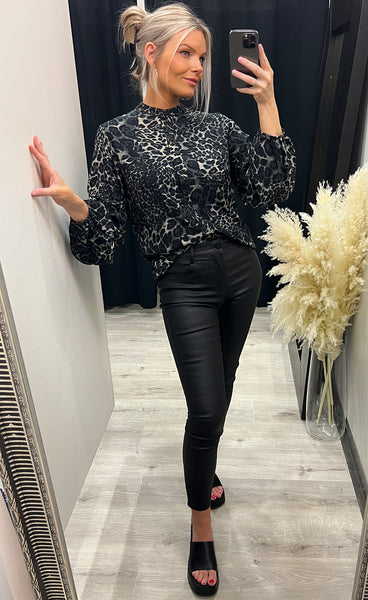 Najam blouse - leopard