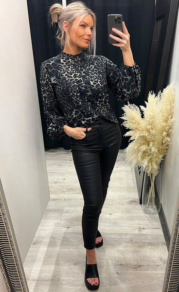 Najam blouse - leopard