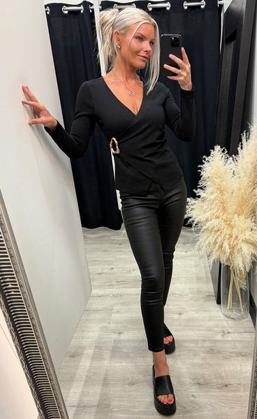 Kevela top - black