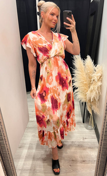 Regina dress - peach