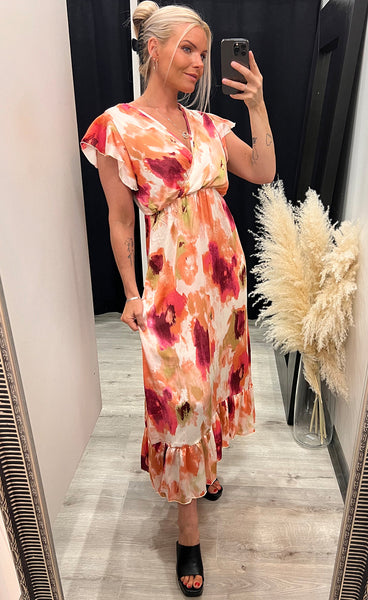 Regina dress - peach