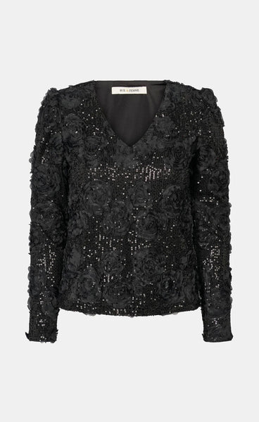 RDF Edda reversible blouse - black