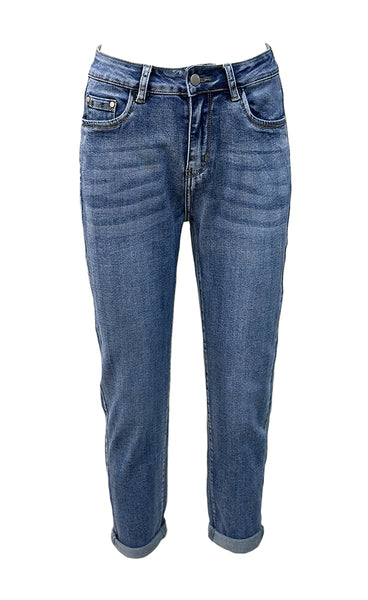 Teygju gallabuxur MOM FIT - 1669-1