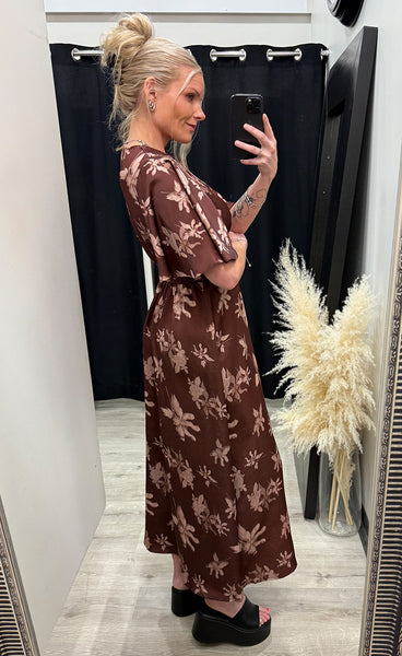 Gisela dress 43 - brown flower
