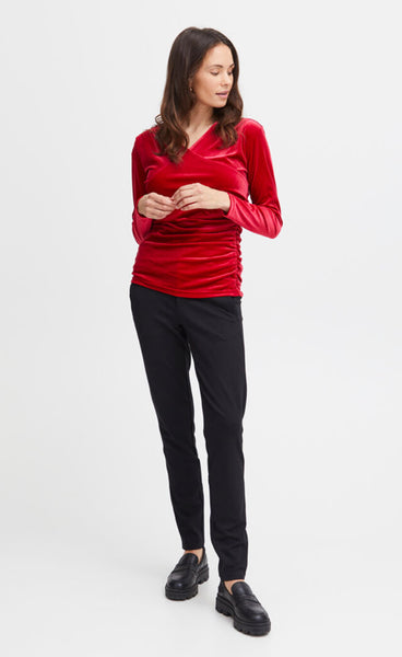 Cassandra blouse 1 - chili pepper