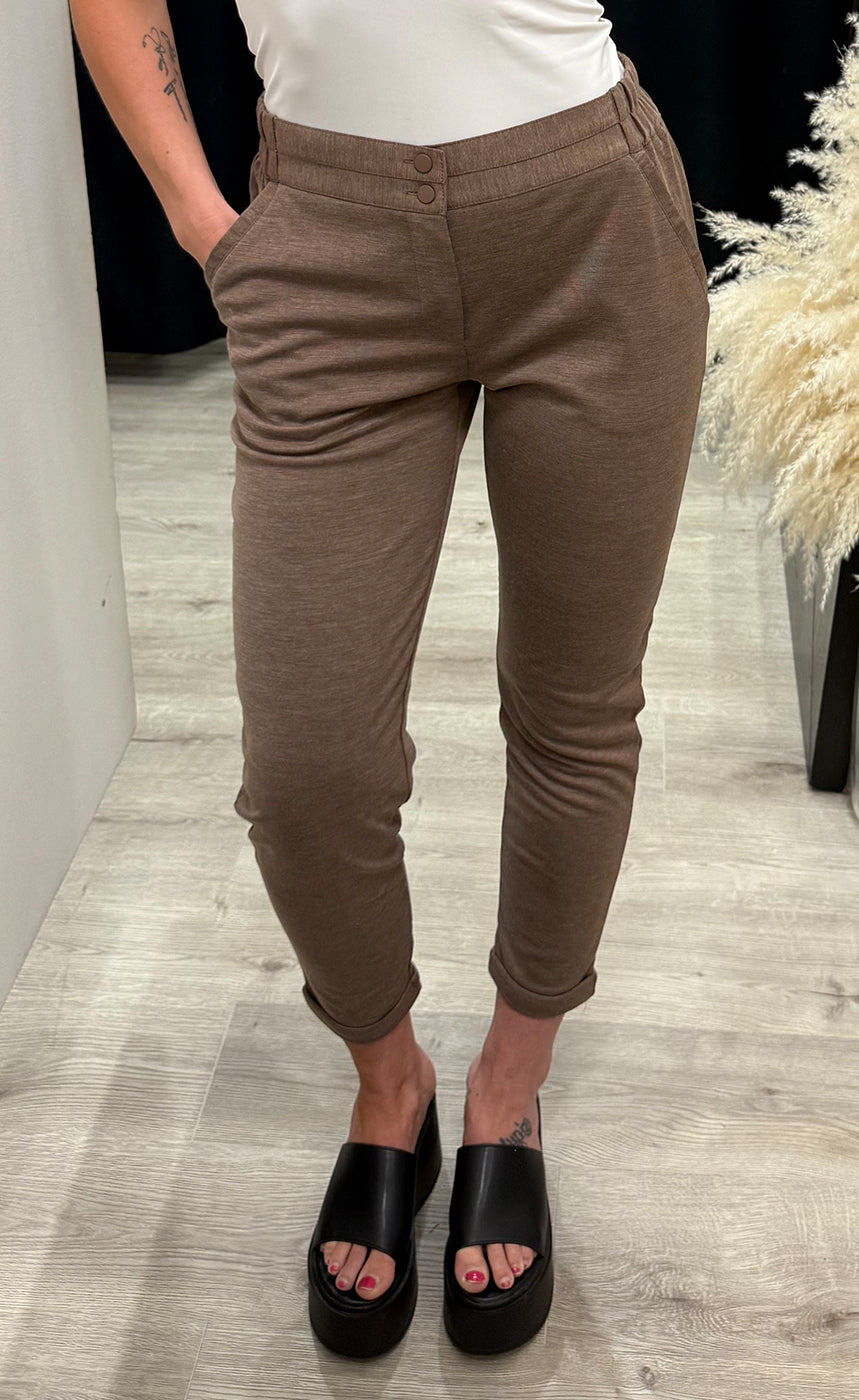 Nanni ankle pants - mustange melange