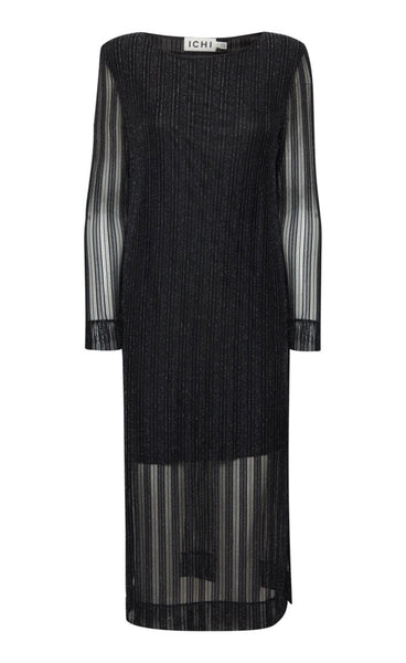 Laccy dress - black