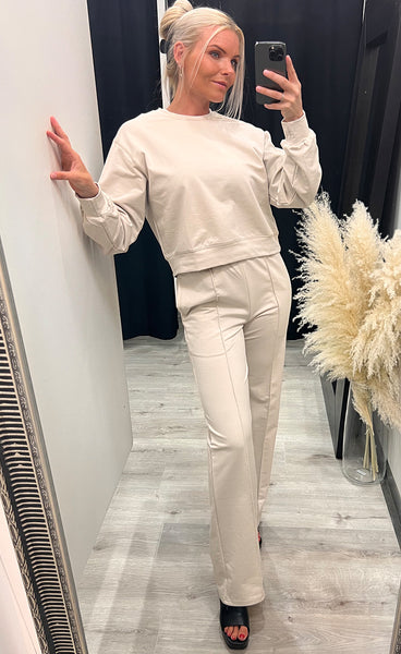 Jenna jogging peysa - beige