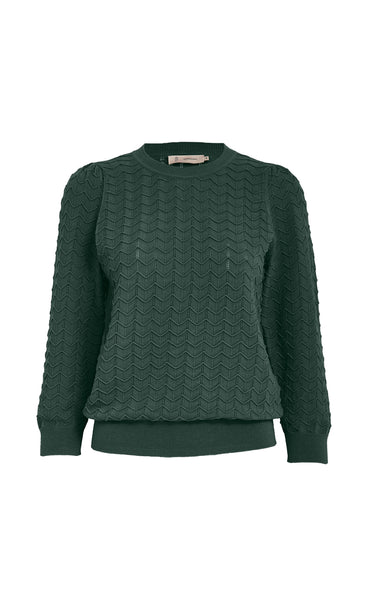 Rosy 3/4 sleeve pullover - grape leaf